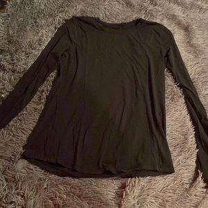 Lululemon, black, long sleeve shirt.